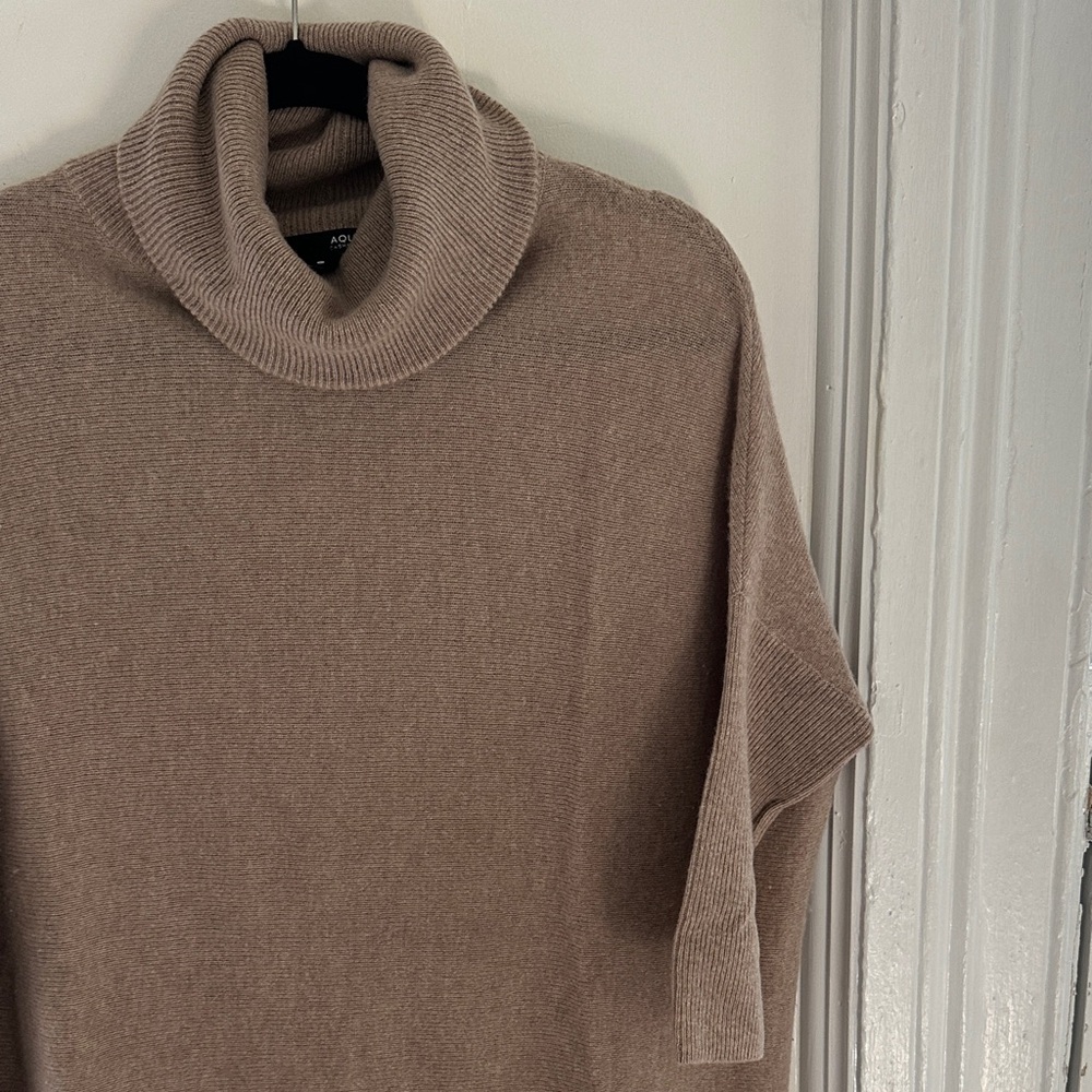 Aqua Taupe Cowl Neck Sweater - Picture 3 of 3